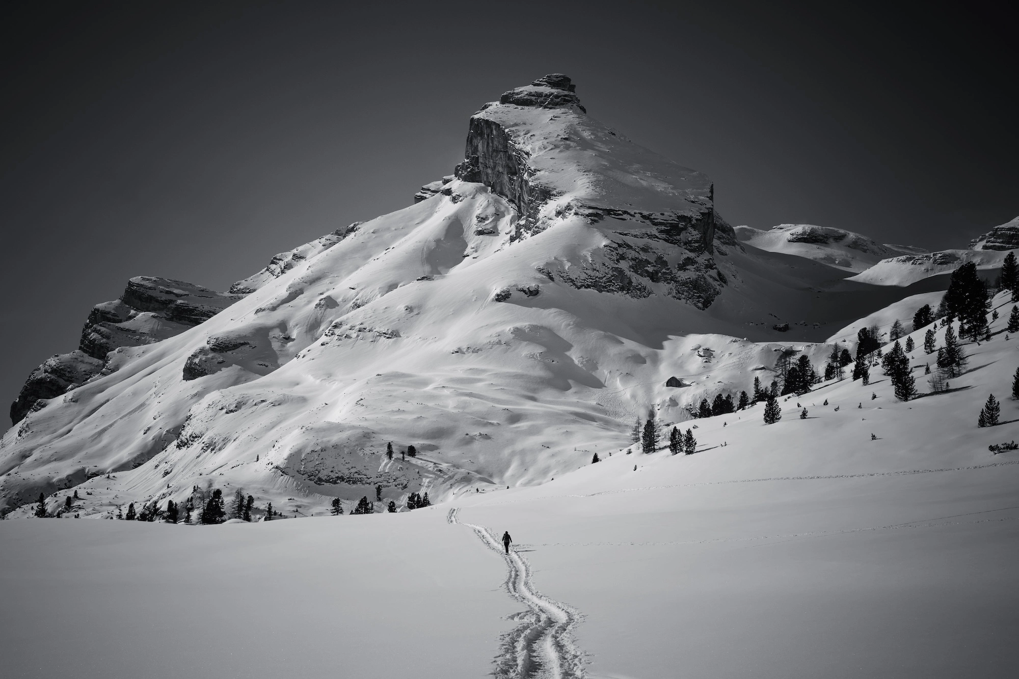 The Streif — view from the start gate