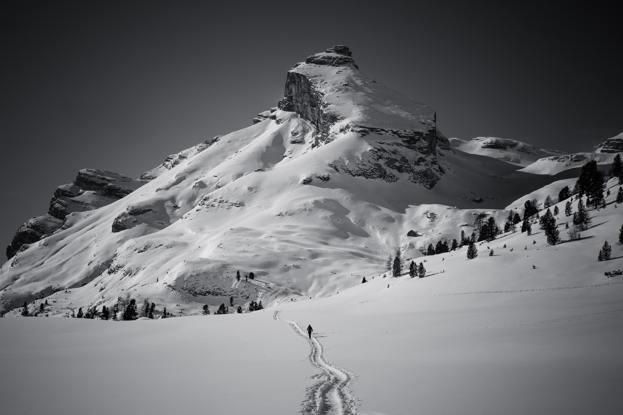 The Streif — view from the start gate